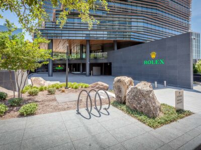 Rolex Building Dallas front sidewalk entrance