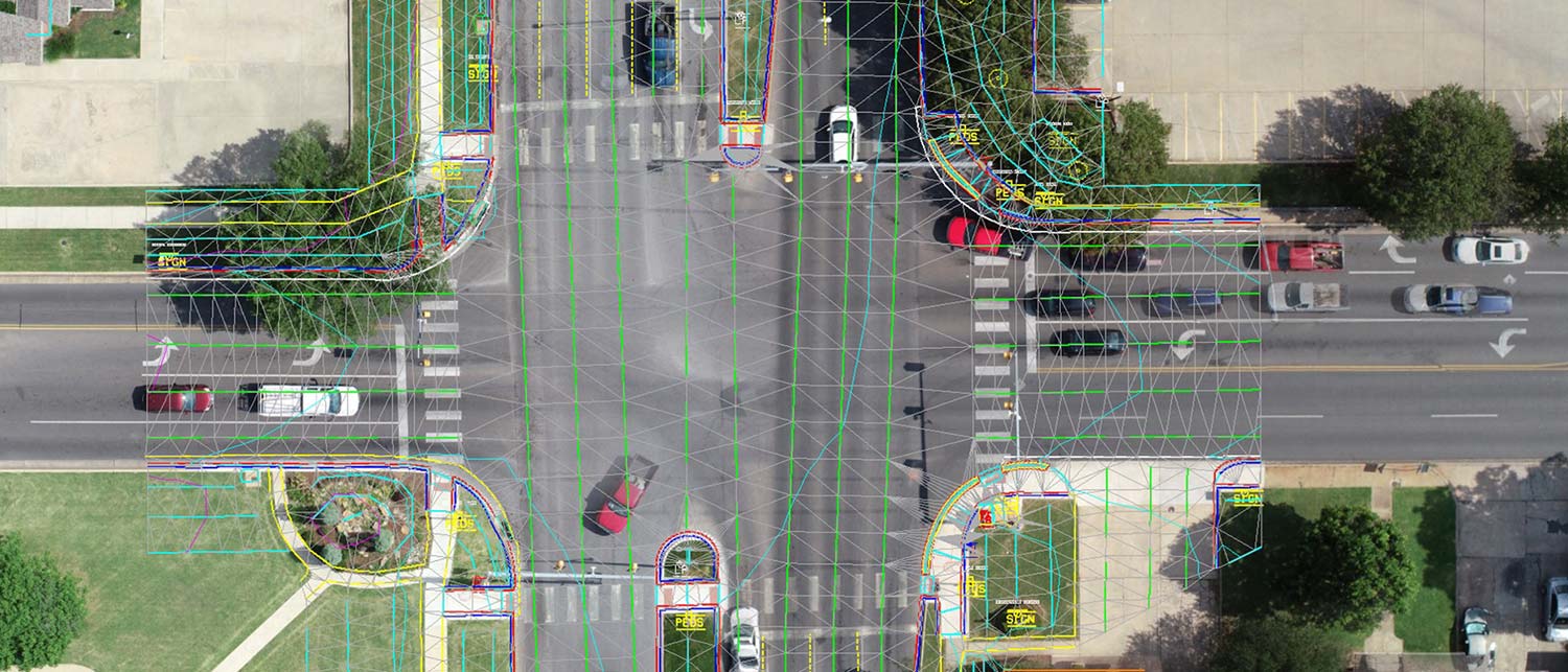 survey mapping of intersection for bus rapid transit