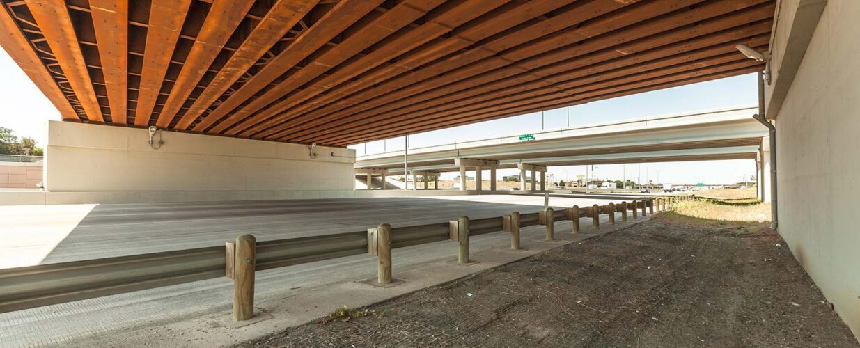 underside of bridge at Division Street Interchange